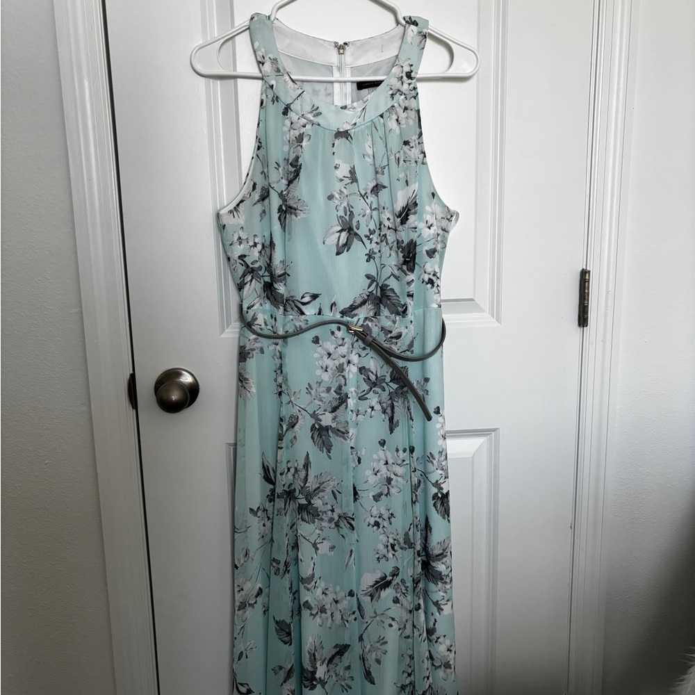 Tommy Hilfiger Green Halter Maxi Sundress